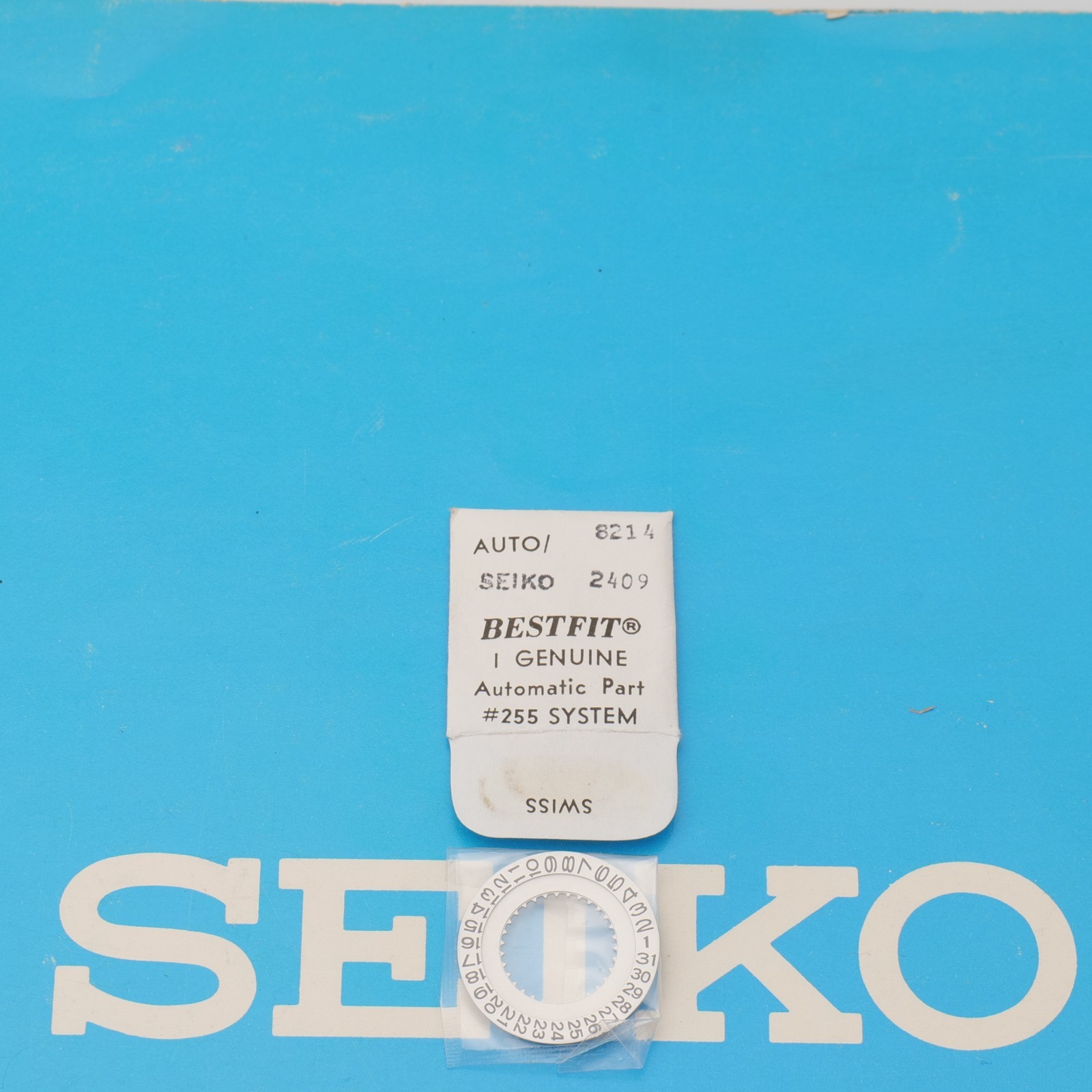 Seiko Original Watch Part 801243 Watchmakers Fits 2409A Disc Date Wheel (SEK)