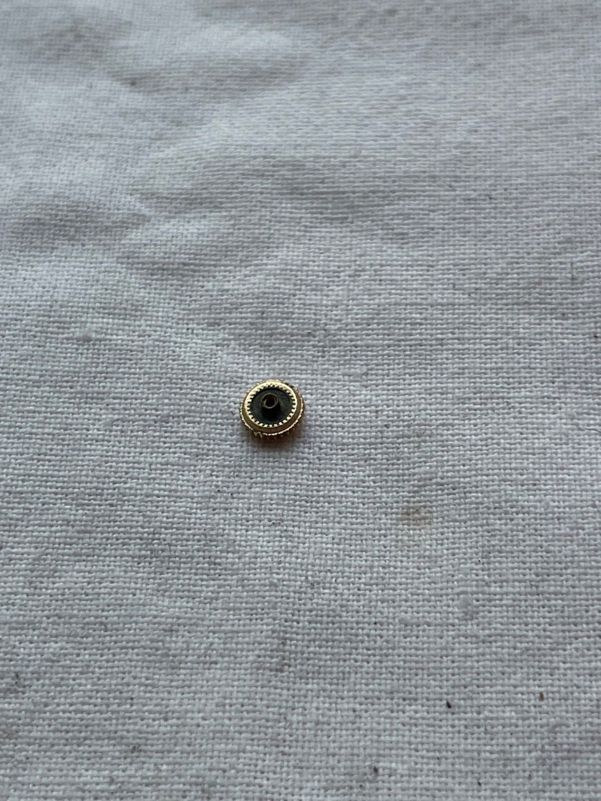Gold filled Helbros 4.5mm crown for watch – original vintage watch part