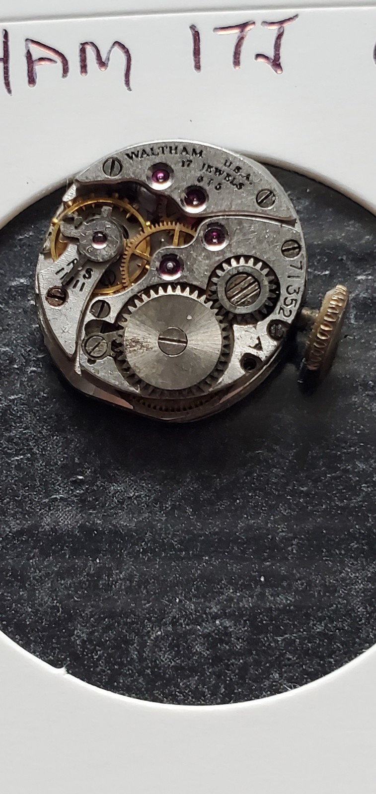 WOMENS WALTHAM 17j 675 WRIST WATCH MOVEMENT #1912