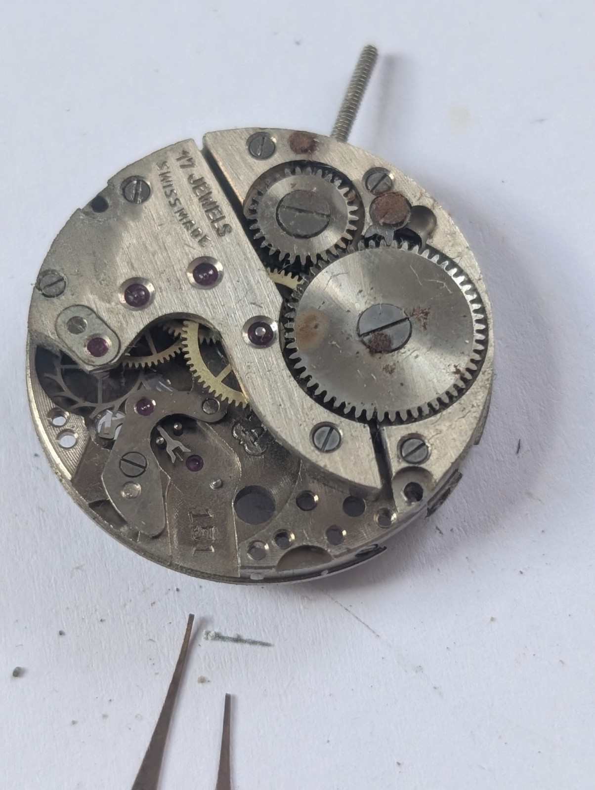 Vintage Arogno 151 Mechanical Watch Movement (In Bits)