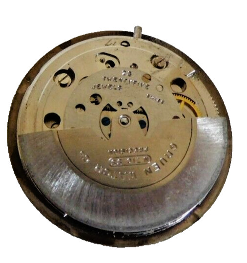 Gruen 710 SS 25 Jewels Auto Wind Precision with Dial & Hands. Running