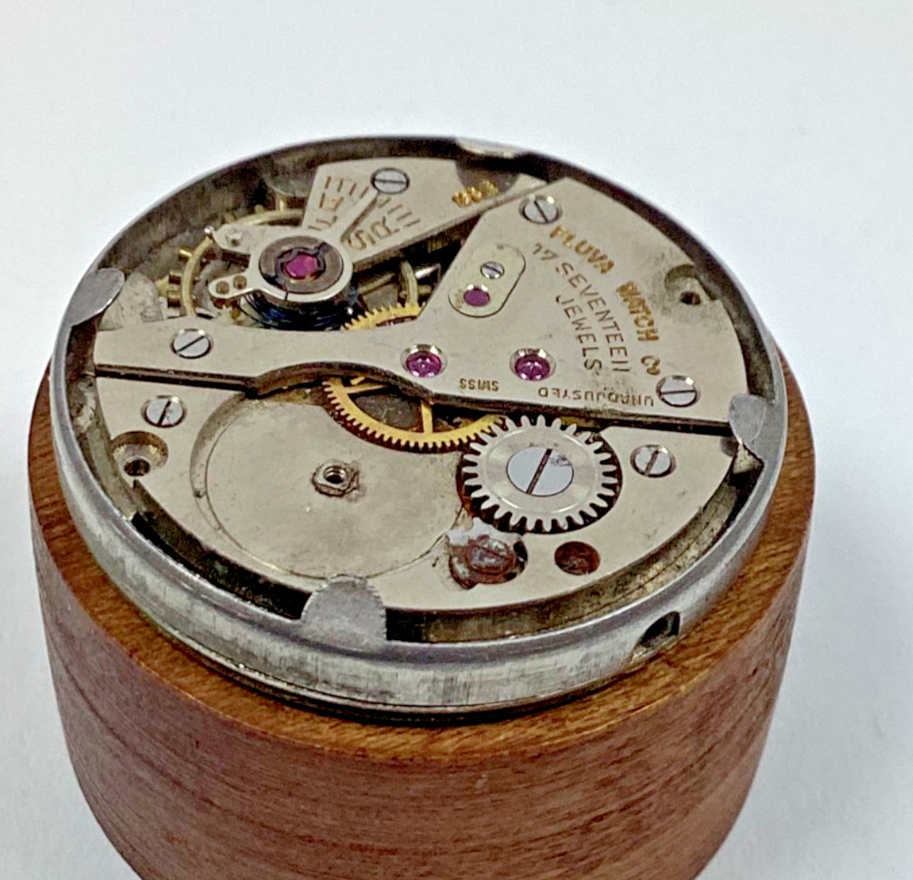 Fluva Geneve Mechanical 17 Jewel FEF380 Good Balance Spare Parts Repair READ