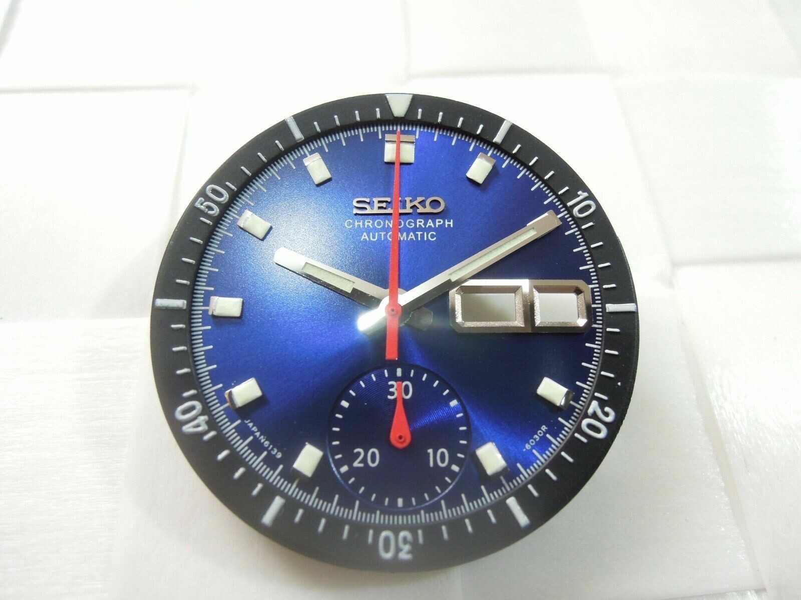 NEW SUNBURST BLUE DIAL,HANDS,INNER BEZEL VINTAGE PEPSI POGUE 6139-6002/6009