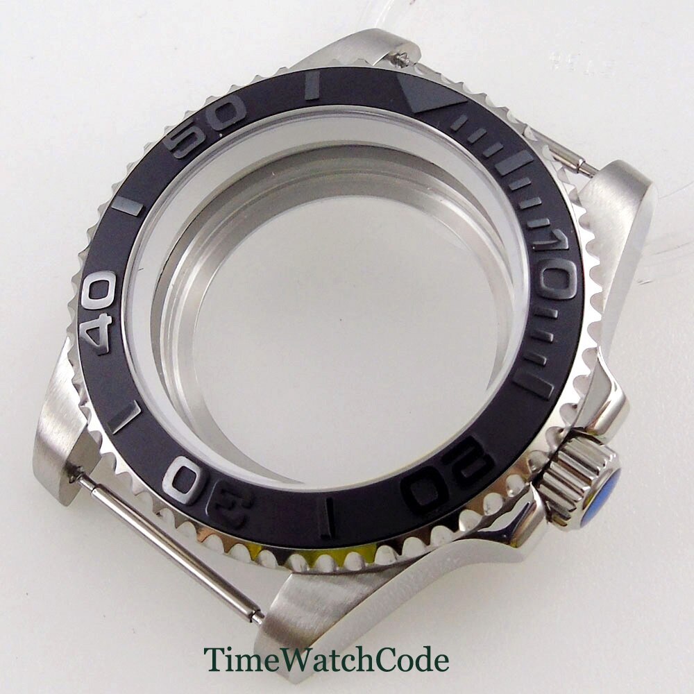 40mm Watch Case Sapphire Glass Chapter Ring Fit NH35 NH36 ETA2824 PT5000 316L