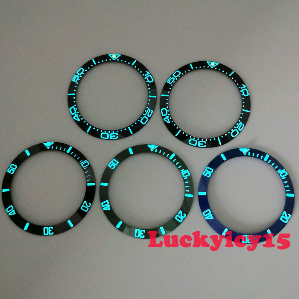 38mm super luminous ceramic bezel insert fit for 40mm PARNIS men’s watch case