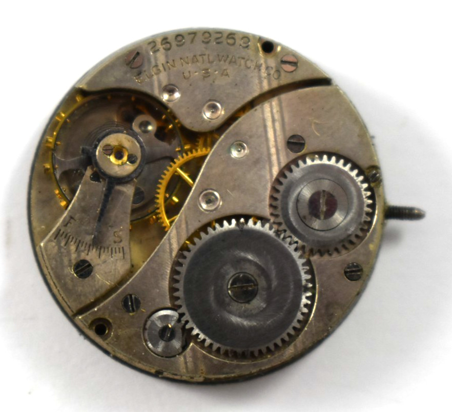 Vintage Elgin 430 6/0s 7J Hunting Pocket Watch Movement lot.wq