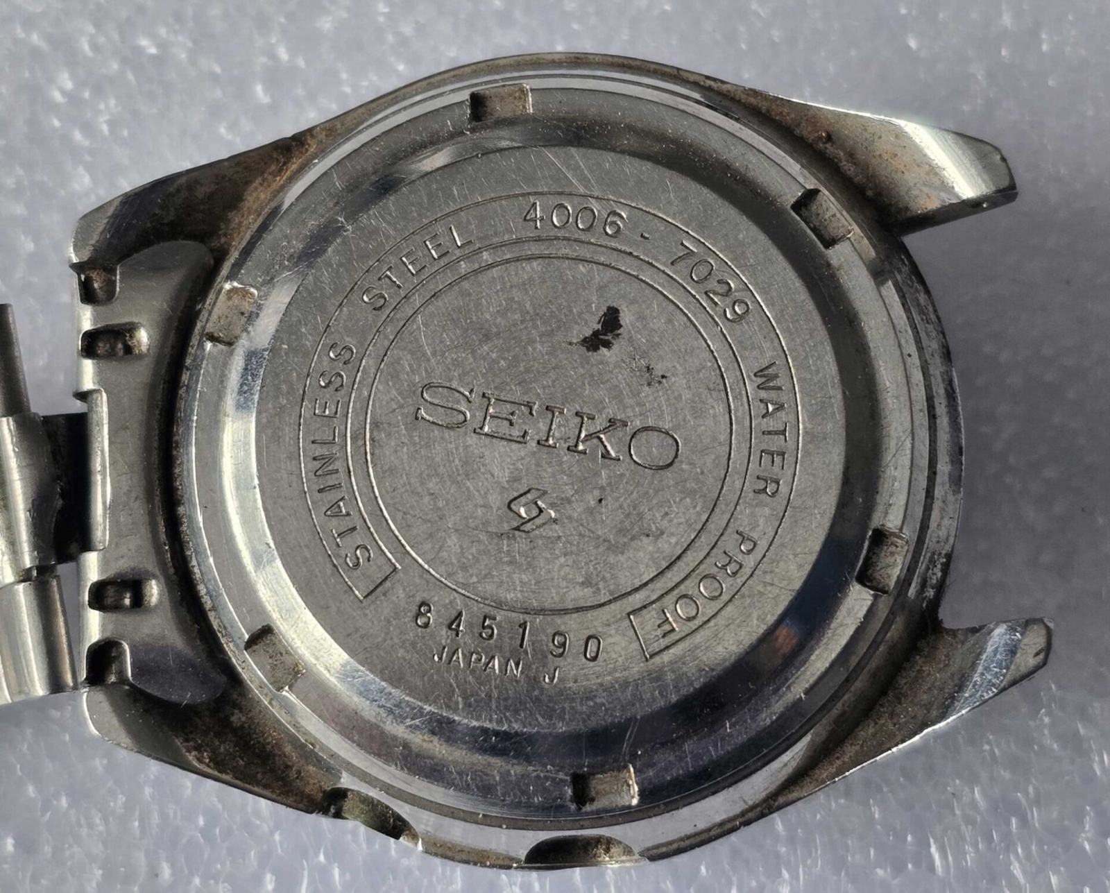 VTG DIANI SEIKOSHA BELL-MATIC Steel Watch. Ref: 4006-7029. Cal: 4006A. For Repai