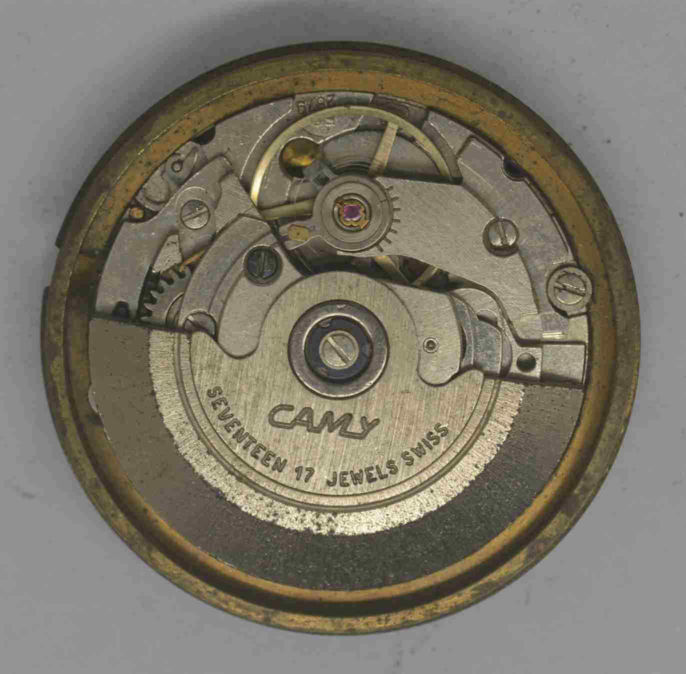 VTG CAMY SEA CLUB Movement & Dial. ETA 2879. For Parts