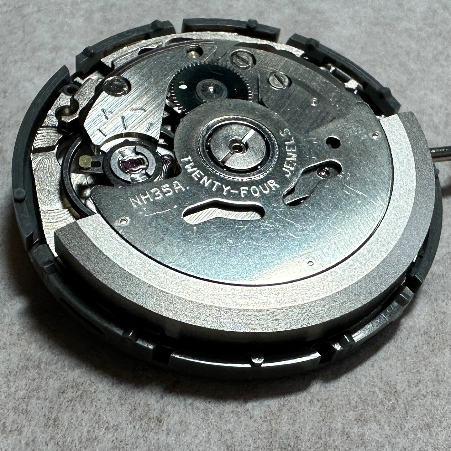 TMI NH35A Automatic Movement White Date Wheel Hacking Hand-Winding ~ US Seller