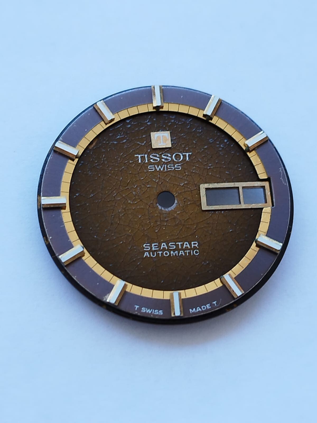 Tissot Seastar automatic Case Ref. 46669-4 Cal 2571 With Dial Gold Playted Used