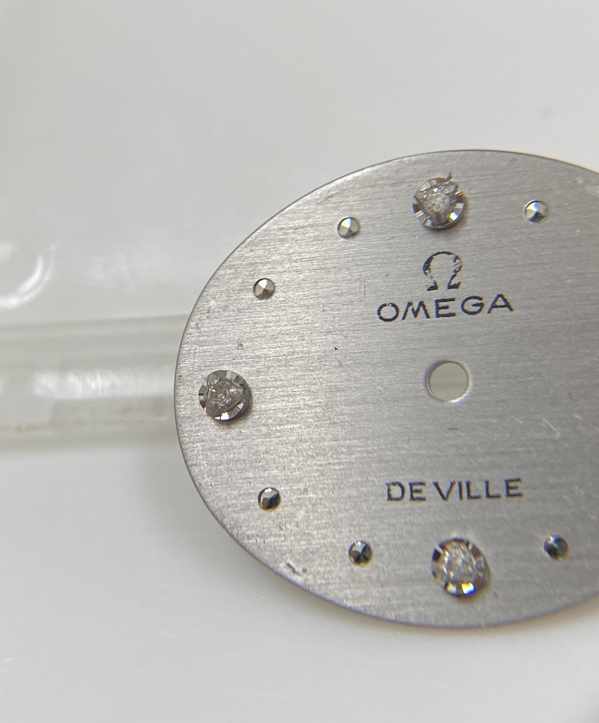 Original Vintage Omega De Ville Caliber 625 Silver w/ Diamond Dial