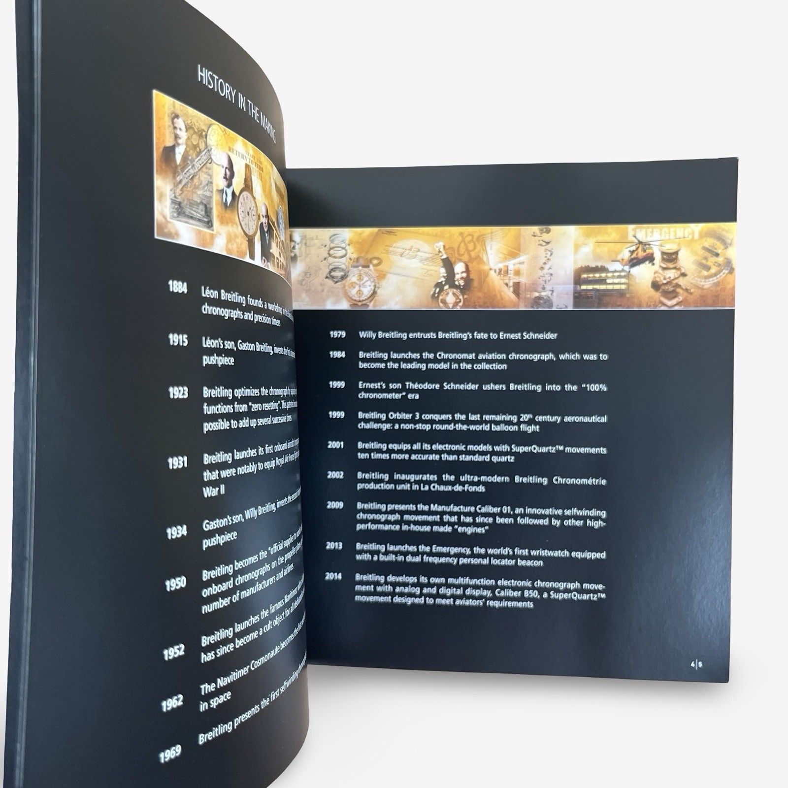 Breitling Chronolog 2015 Instruments for Professionals Brochure