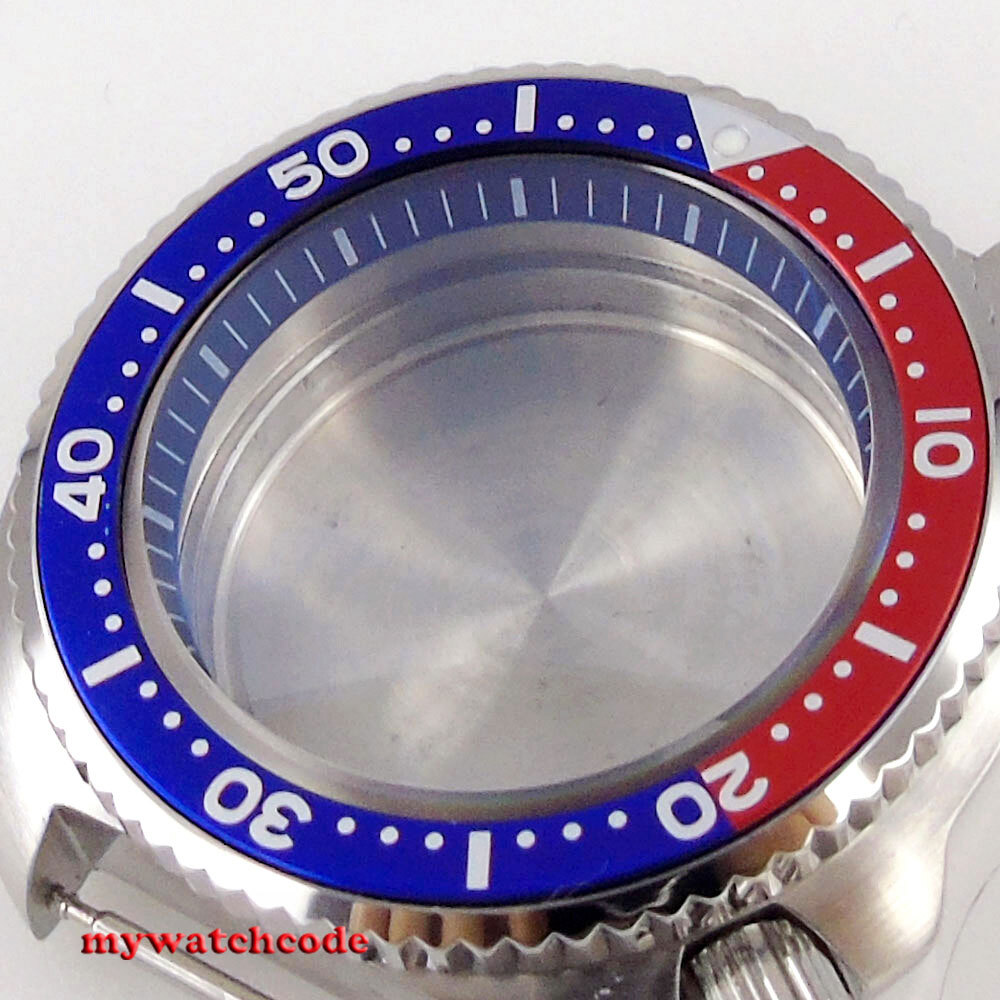 43mm Sapphire glass automatic Turtle Watch Case Fit NH35 NH36 Movement