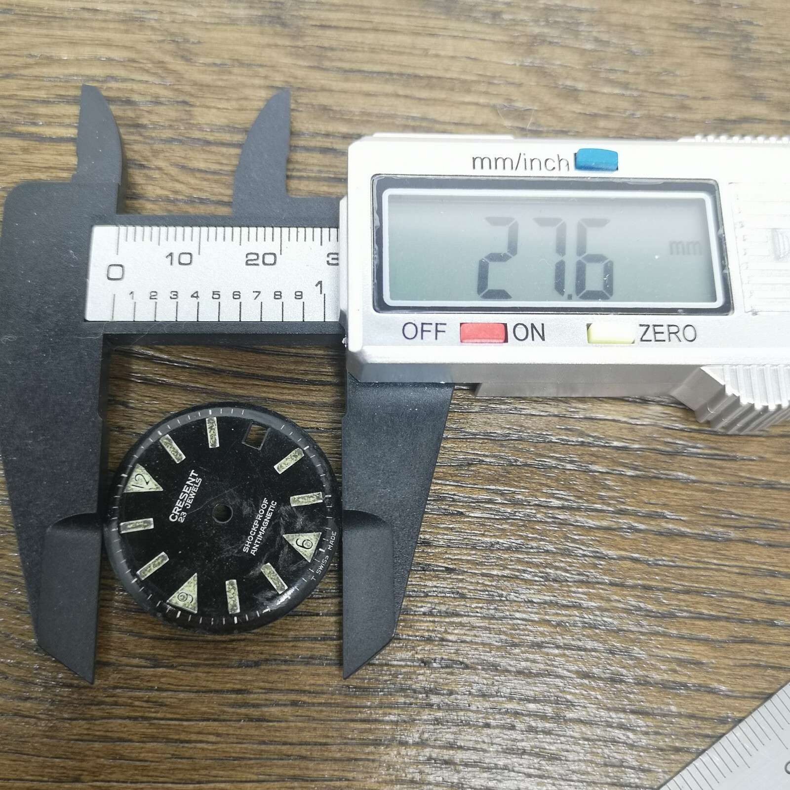Skin Diver Watch Dials Parts – 3 Pieces – Crescent, Tara and Ingraham (CS86)