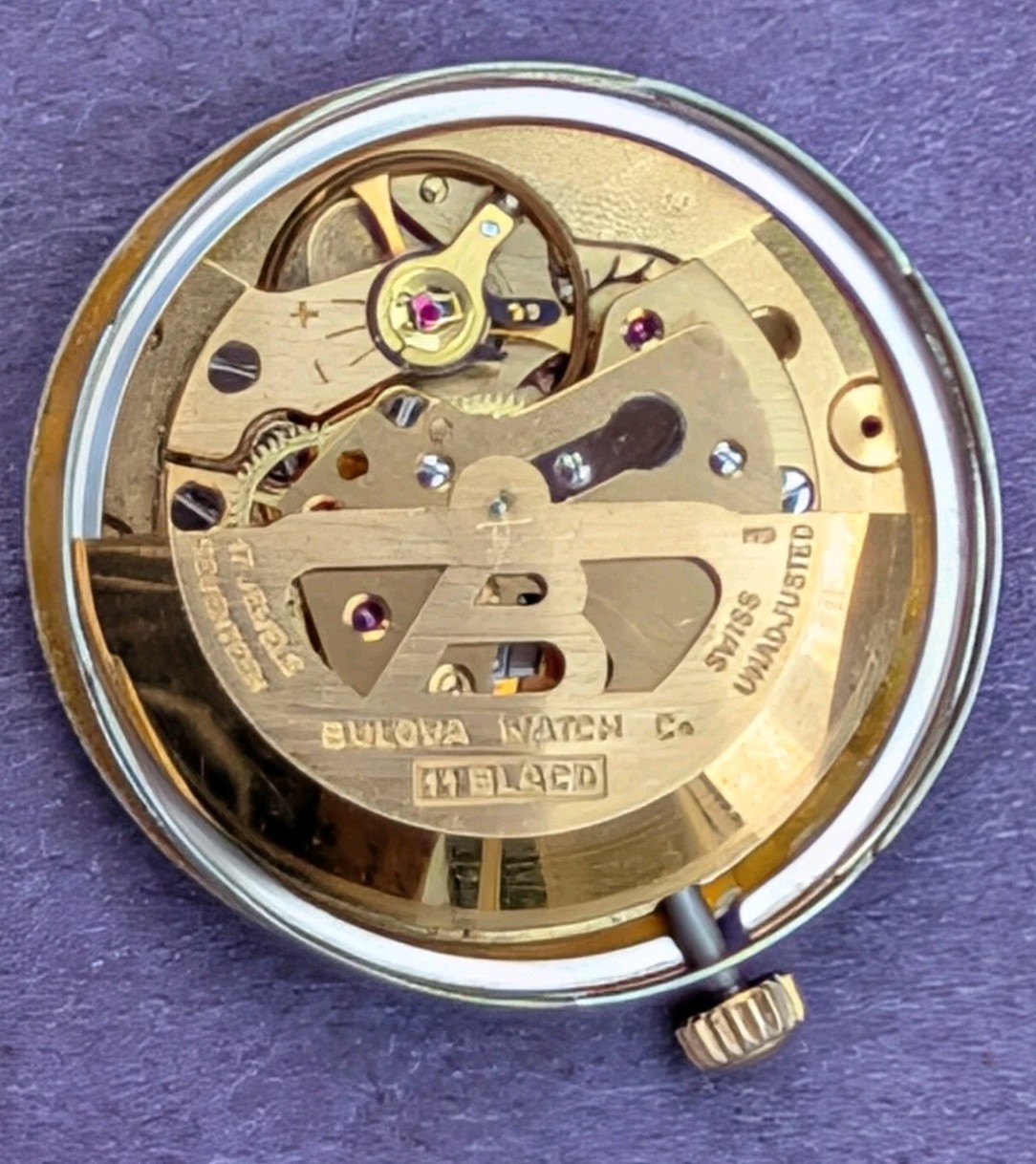 Bulova, 17 jewel Automatic mov’t (cal 11BLACD) Running Order!