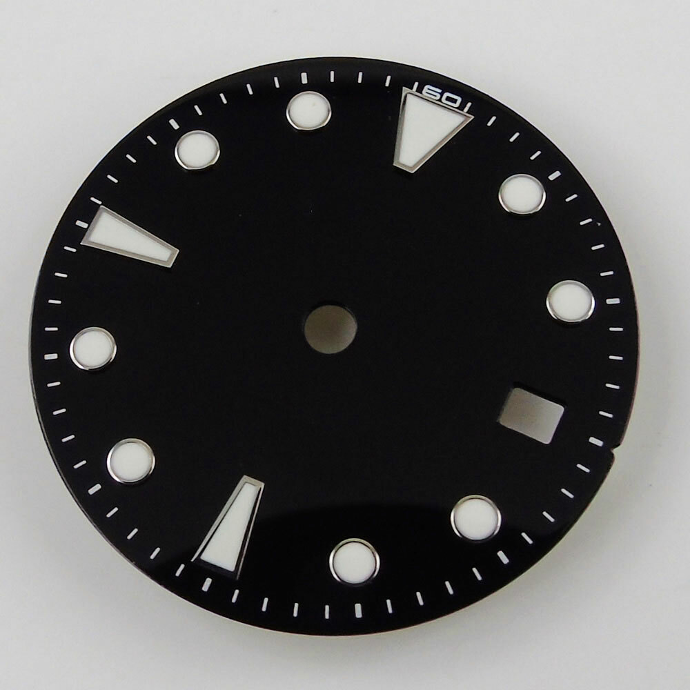 28.5mm Black Watch Dial+Watch Hands For Miyota 8215 821A 8205 DG 2813 NH35 NH36