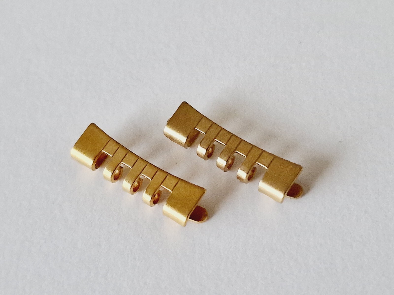 Omega Bracelet End Piece/Link Gilt Reference 799 Genuine (x2)