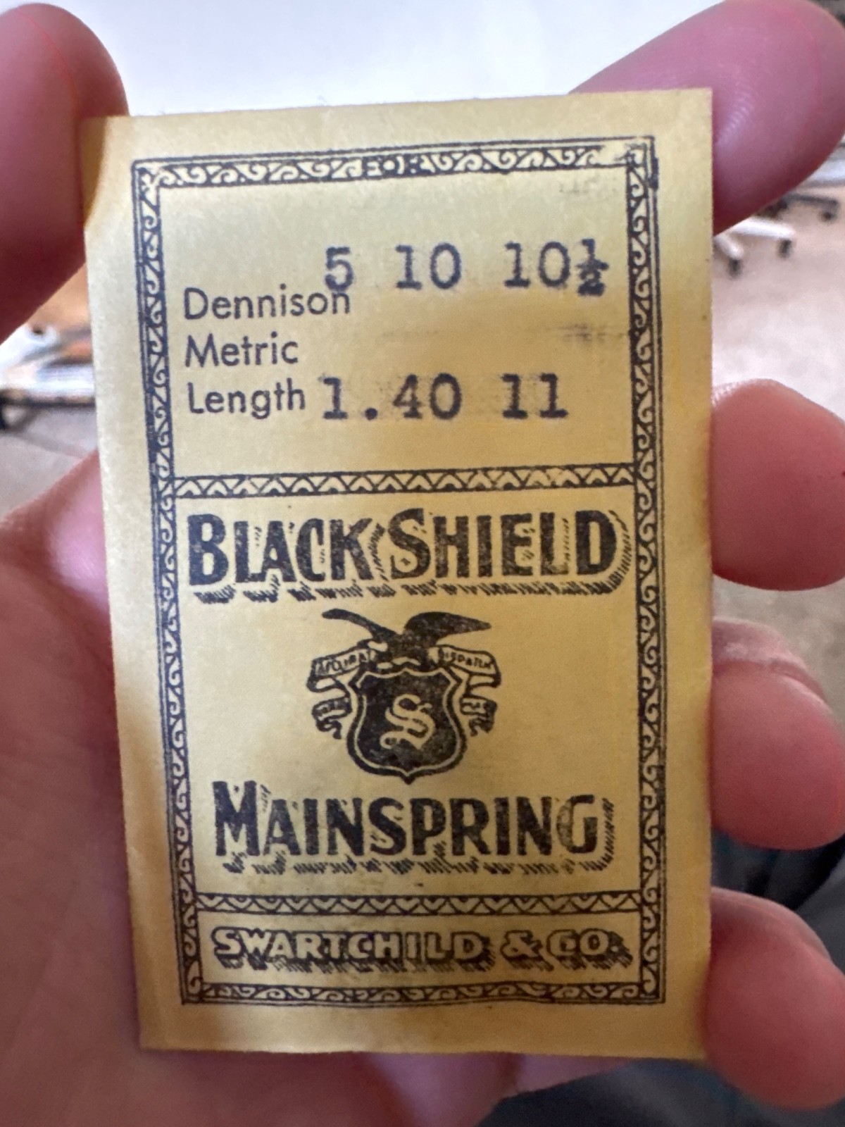 watch mainspring 5 x 10 – 10 1/2 #86