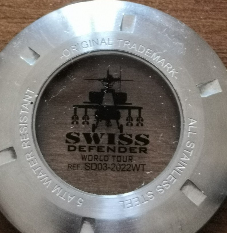 FONDELLO Swiss Defender World Tour (Only Caseback)-Vintage-Ricambi-Spare Parts