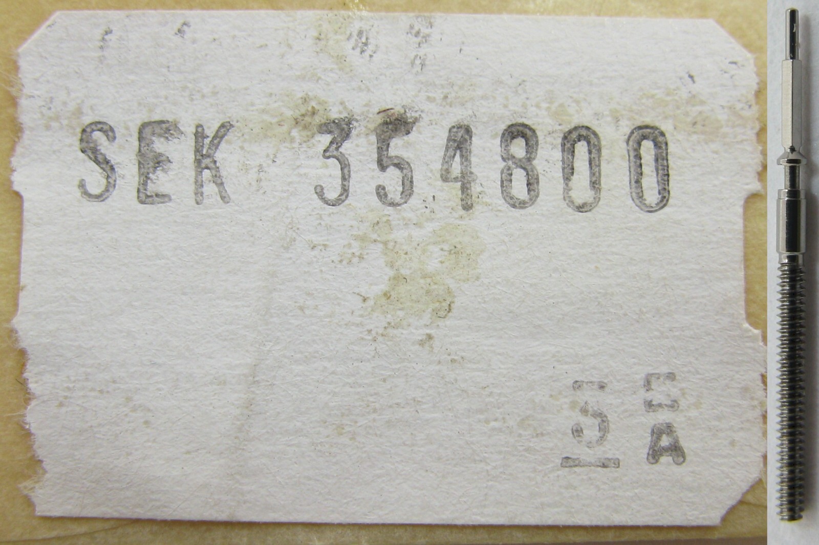 Seiko 354800 watch part: one stem 5C20A, 5C22A, 5C23A, 5C59A tap 11
