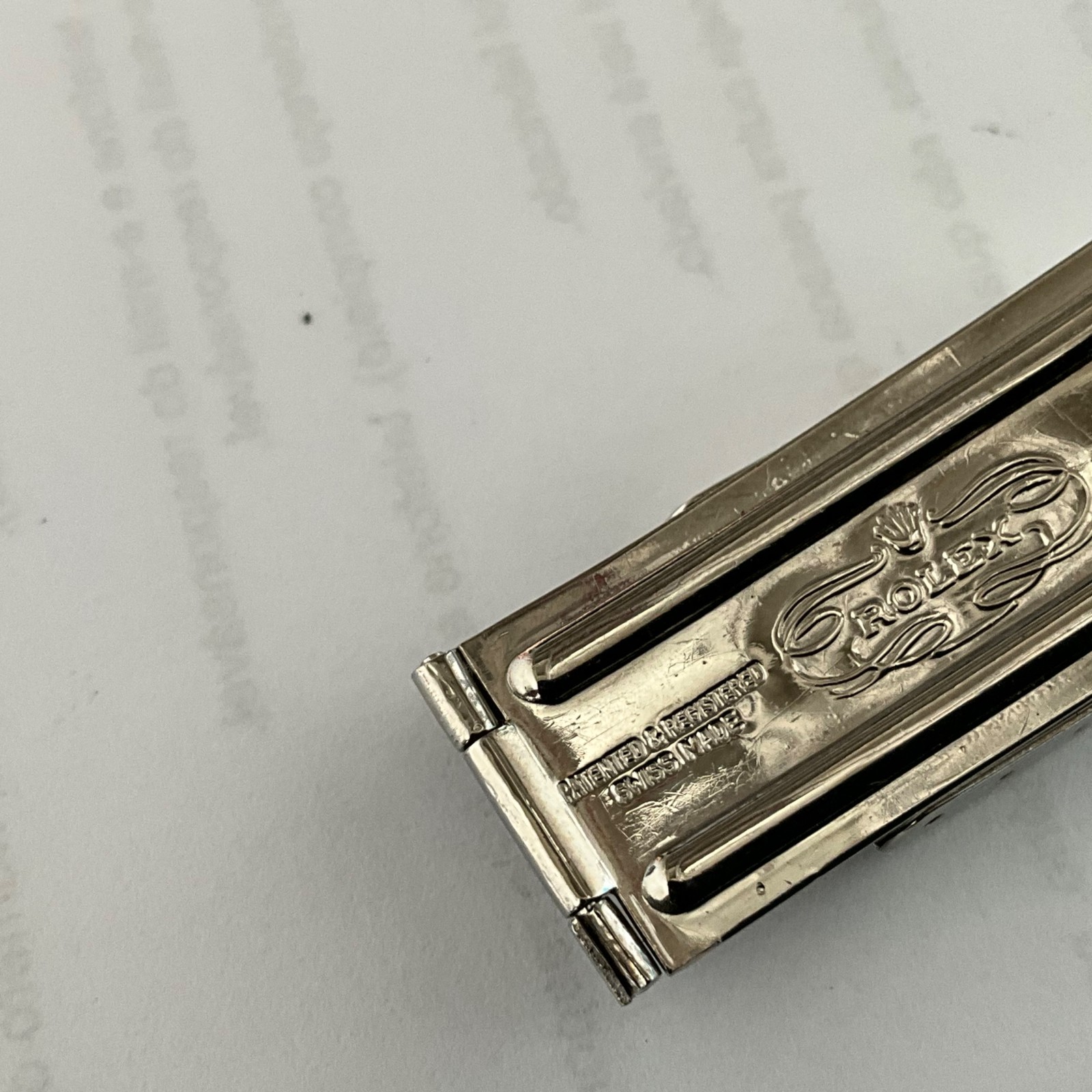 ROLEX OYSTER RIVET 6636 7206 BRACELET CLASP 100% GENUINE GILT ERA YEAR 1967