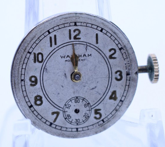 WALTHAM PREMIER 9j, 29226183 Gr. 609, TANK WRIST WATCH MOVEMENT FOR REPAIR (A23)