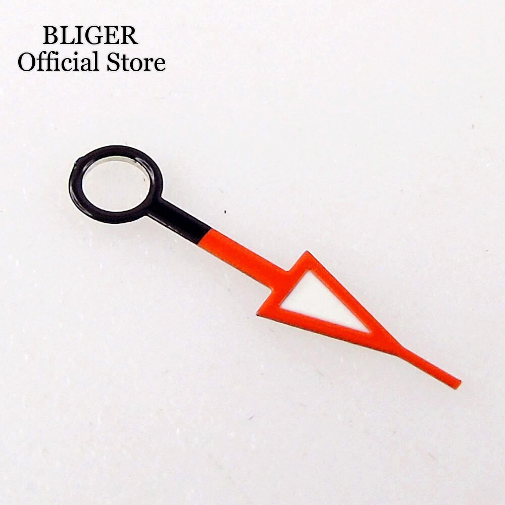 High Quality Black Watch Hand Luminous Red Orange GMT Hand For NH34A NH34 GMT