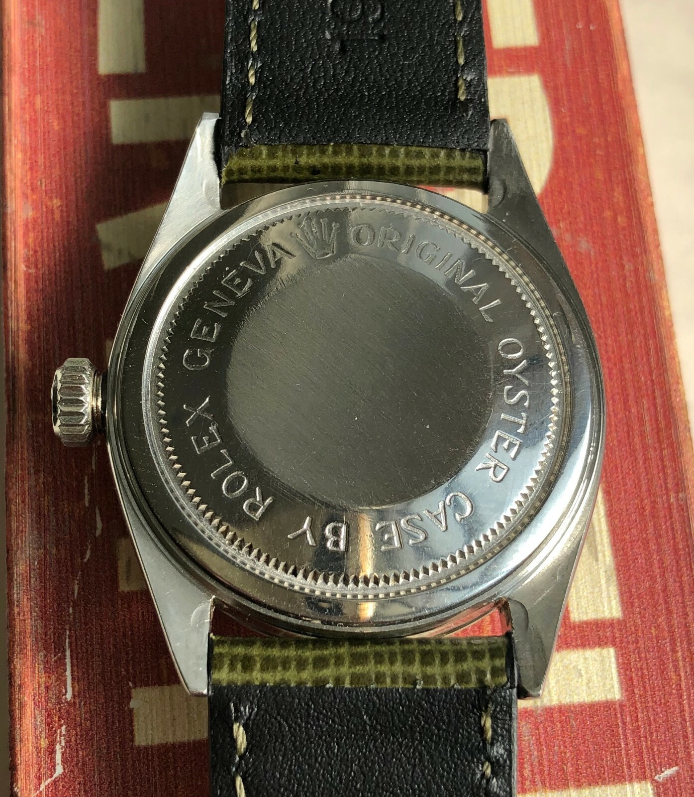 Vintage Tudor Oyster Prince 7965 Automatic Silver Rose Dial 18K Gold Bezel Watch
