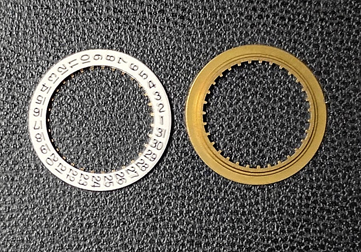 ETA 2789 2789-1 DATE DIAL FLAT At 3 part #A/6379 (2-pack) NOS