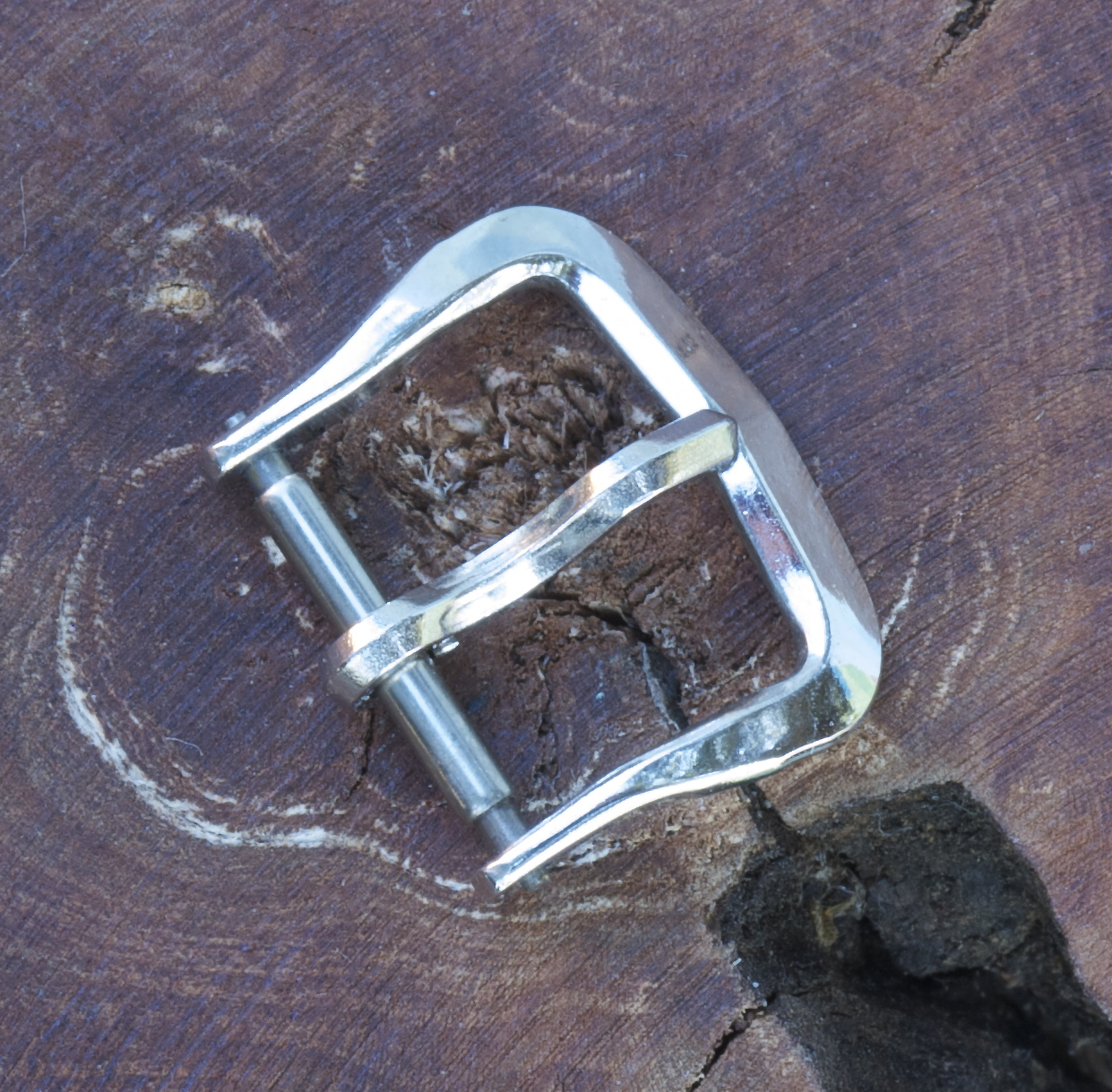 Rare steel stylized Kreisler USA watch buckle 13mm opening NOS from 1950s/60s
