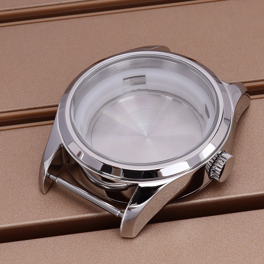 42mm Modify Aviator Mod Polish Watch Case 316L Steel 10ATM For Seiko nh34 35 36