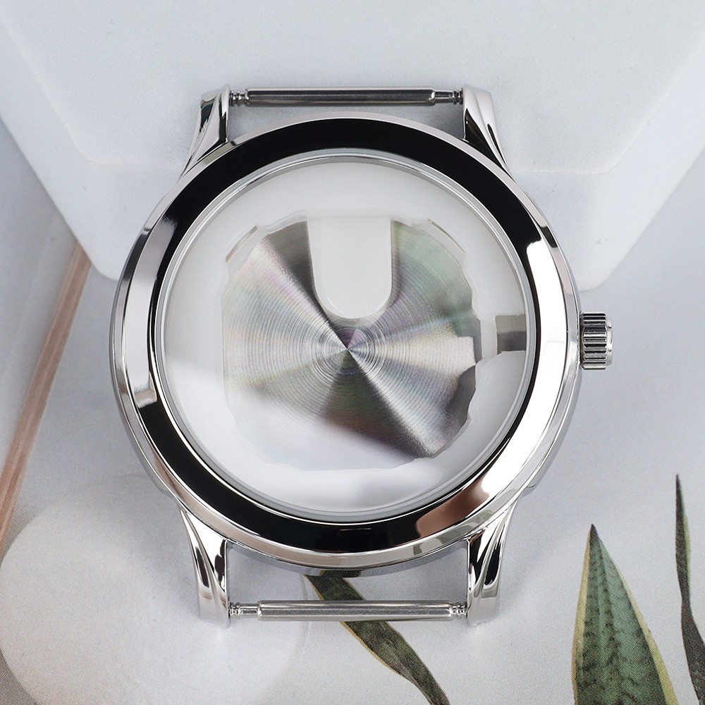 Diver Watch Cases 40.5mm Polished 316L Stainless 10ATM For Miyota GM00 Movement