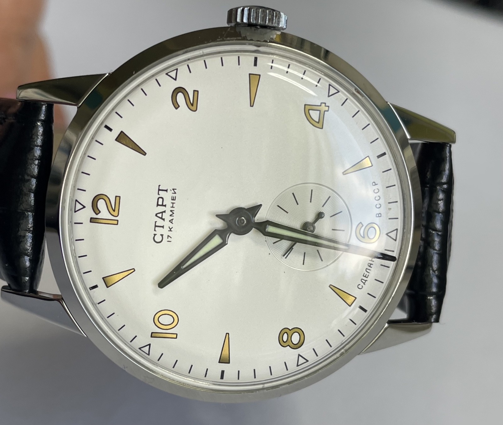 START WRISTWATCH 17 JEWELS Very rare vintage mechanism 3 kv 57 years