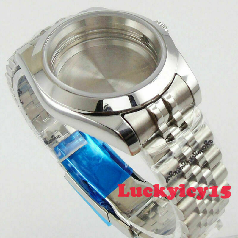 36mm watch case fit for NH35A NH36 movement sapphire glass Jubilee bracelet