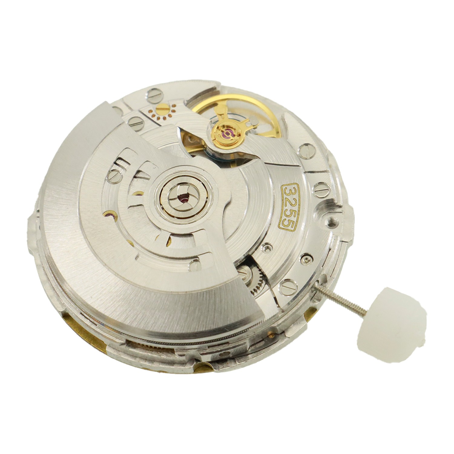 3255 Automatic Mechanical Movement Dual Calendar 31 Jewels Blue Balance Wheel US