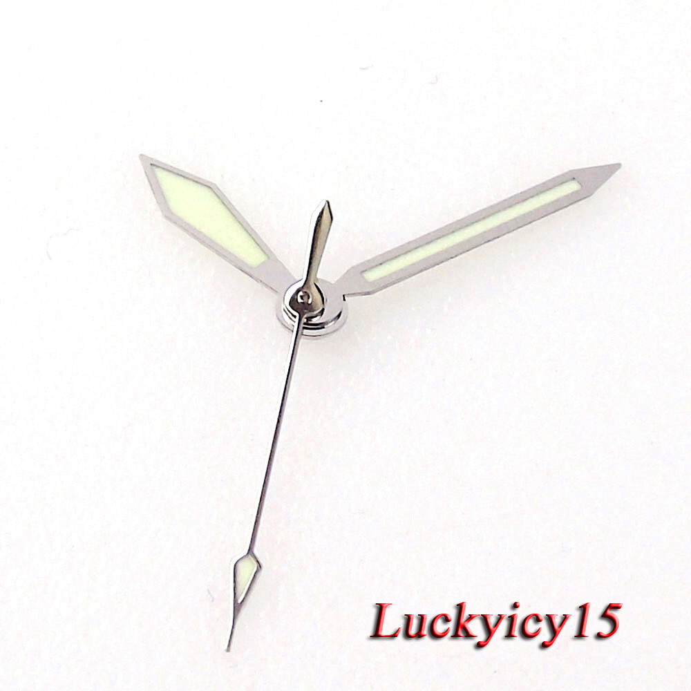 New Luminous Silver Yellow Watch Hand for NH35 NH36 Watch Accessories Parts