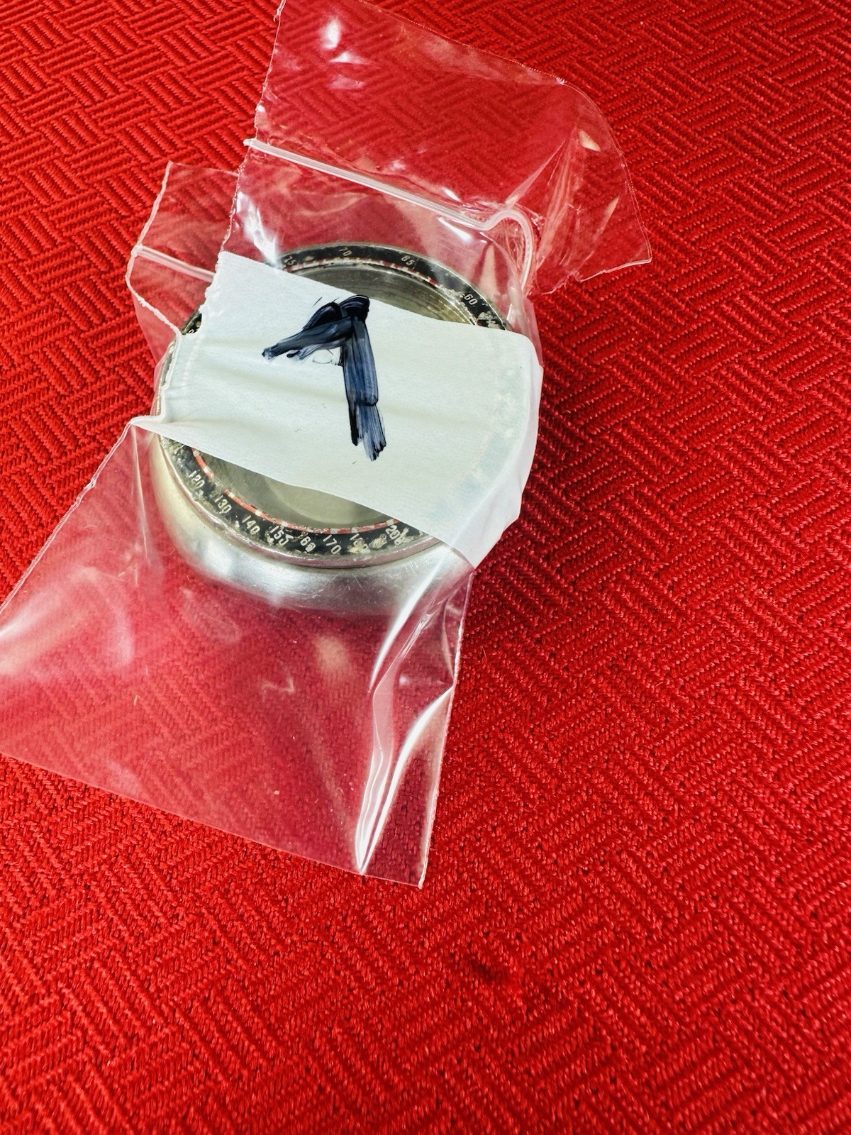 Seiko 6139-6005 Chronograph Case Black Red Tachy Bezel Japan J Watch Part