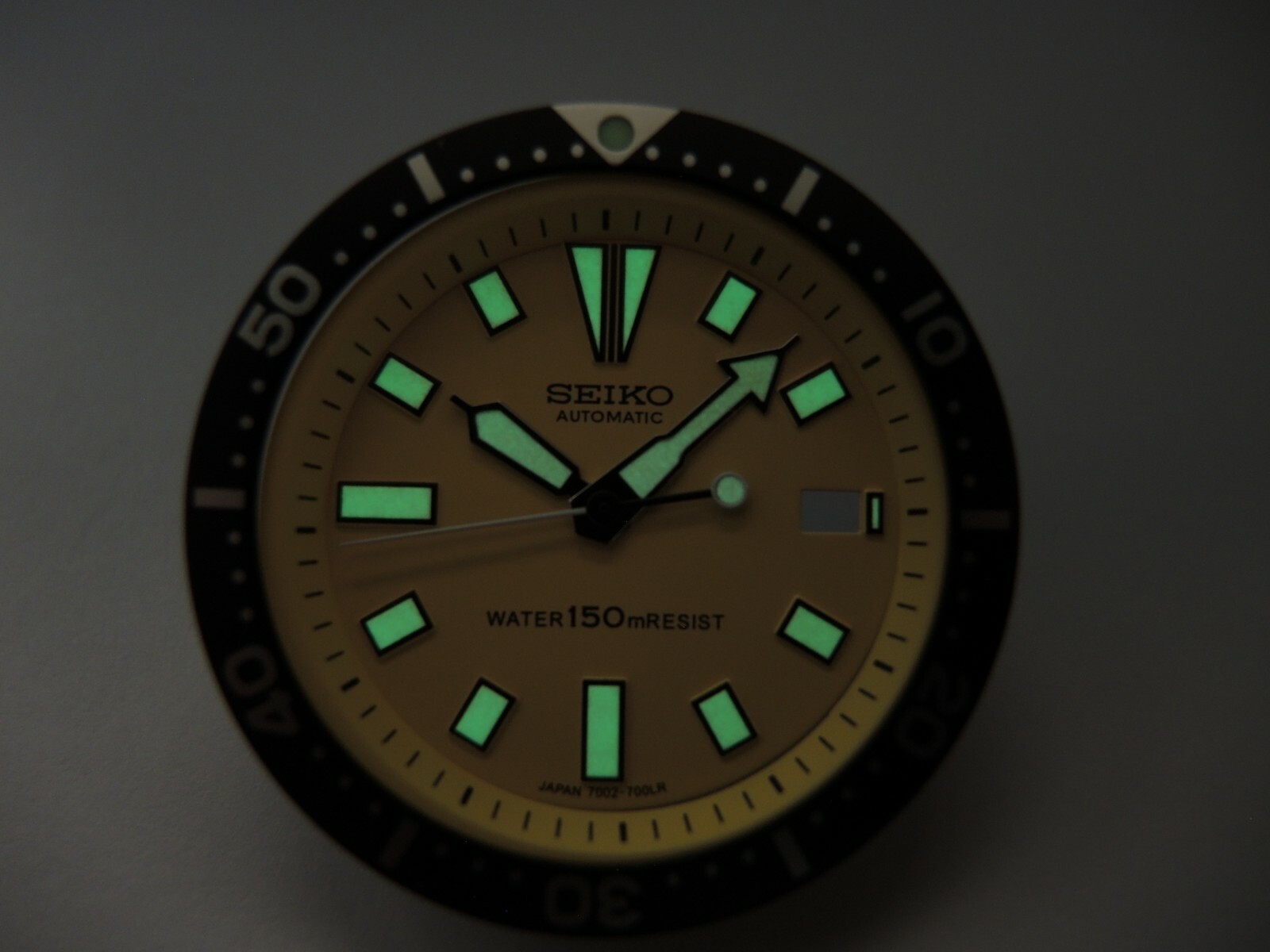 NEW YELLOW DIAL,HANDS,M.T & BEZEL INSERT LARGE DIVERS 7002-7001/700J AUTOMATIC