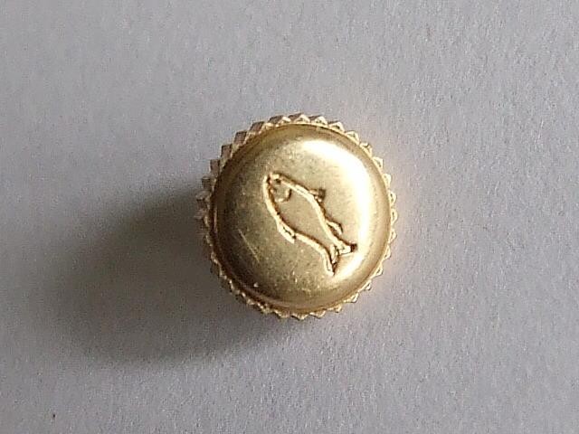 1950s IWC International Watch Co. BF patent, gold? 6mm watch crown
