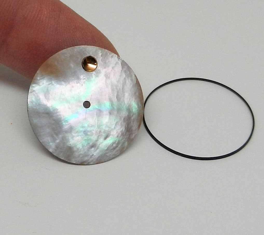 Movado Sapphire Museum 25.5mm Rare Mother Of Pearl MOP Dial Vintage Watch Part