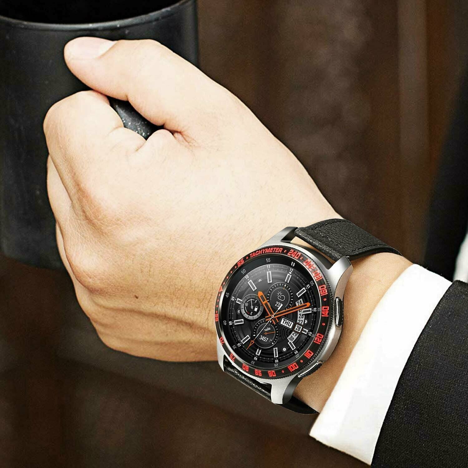 For Samsung Galaxy Watch 46mm Bezel Ring Styling Frame Case Cover Protection