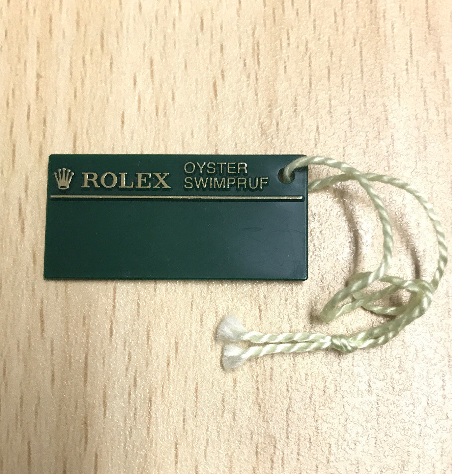 Rolex Explorer 114270 Sirial F Swimpruf Green Swing Hang Tag 100% Authentic