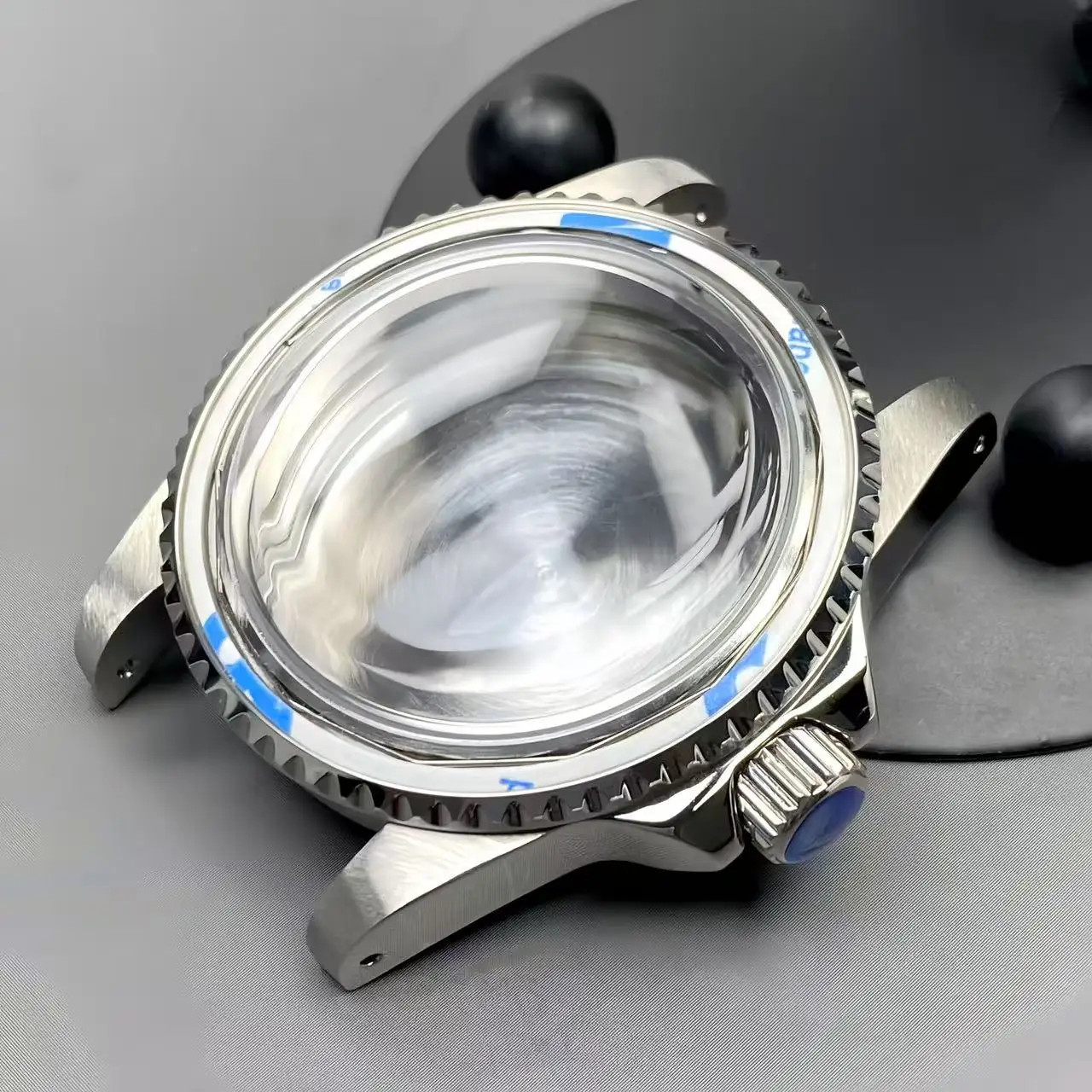 NH35 Vintage Case 39.5MM Stainless Steel 120-Click Watch Case with Sub/Gmt Alloy