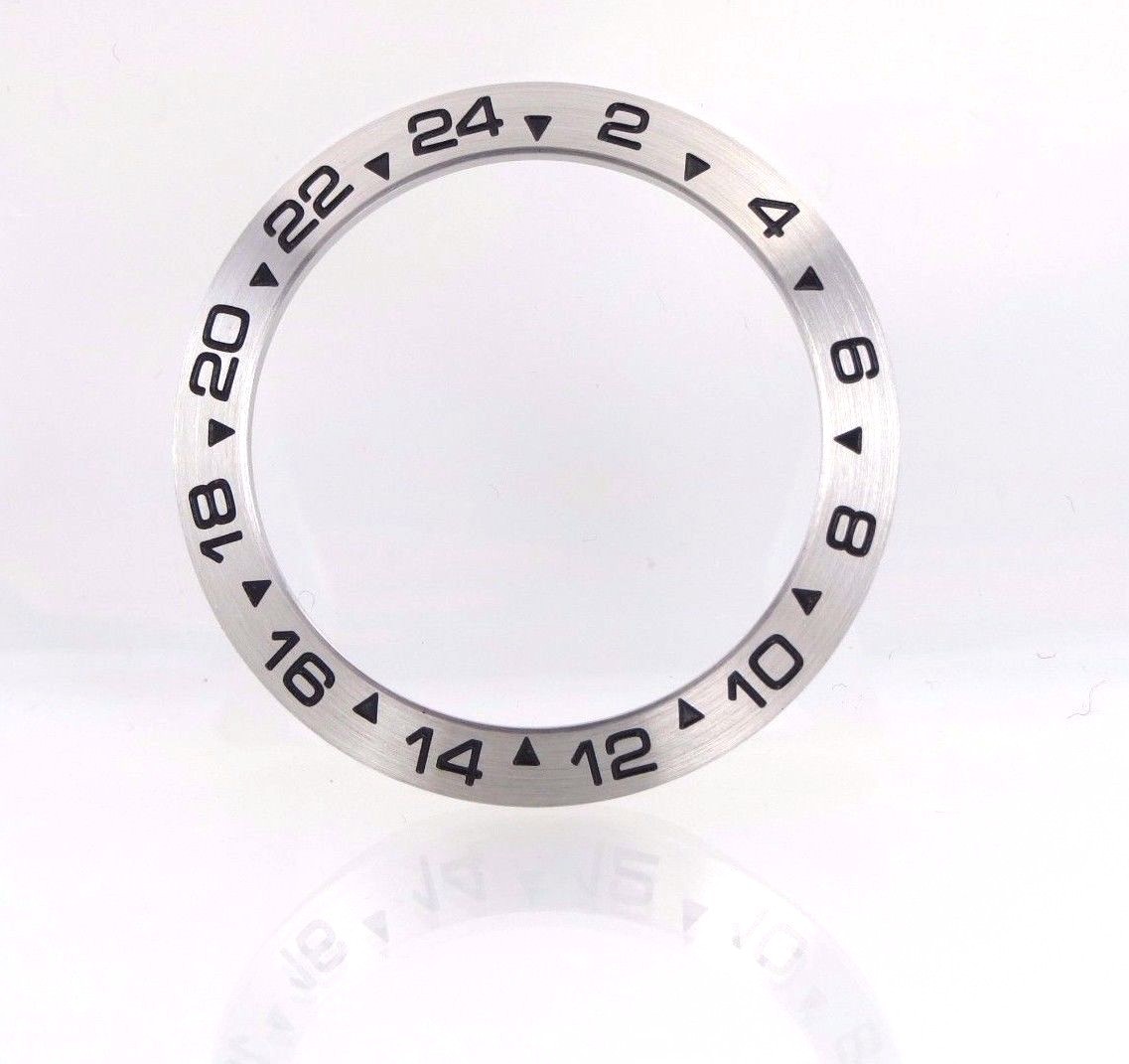 New 39mm Stainless Steel Bezel Insert For Rolex Explorer II Watch