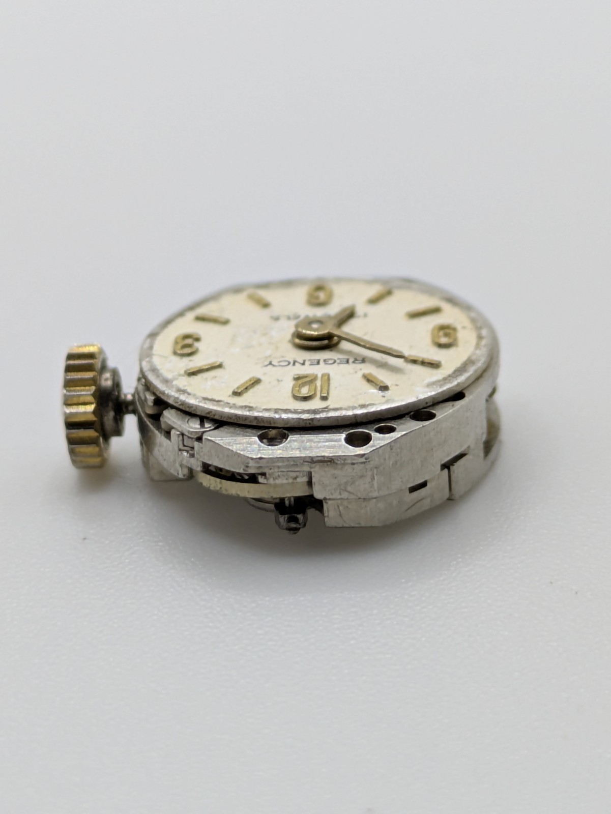 AS 1677 Regency Manual Watch Movement 17 Jewels Bad Balance Parts Repair 15.8mm