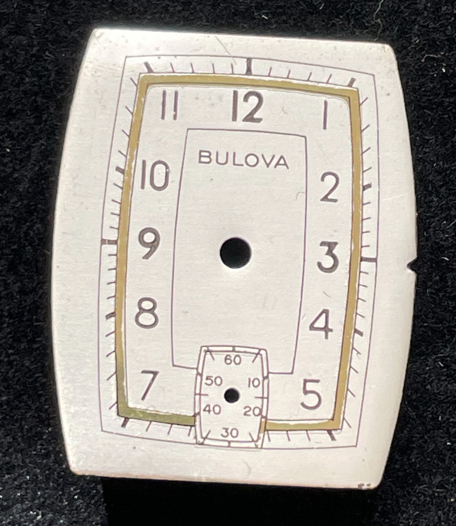 Vintage Bulova Art Deco Men’s Watch Dial 20.24mm x 24.85mm