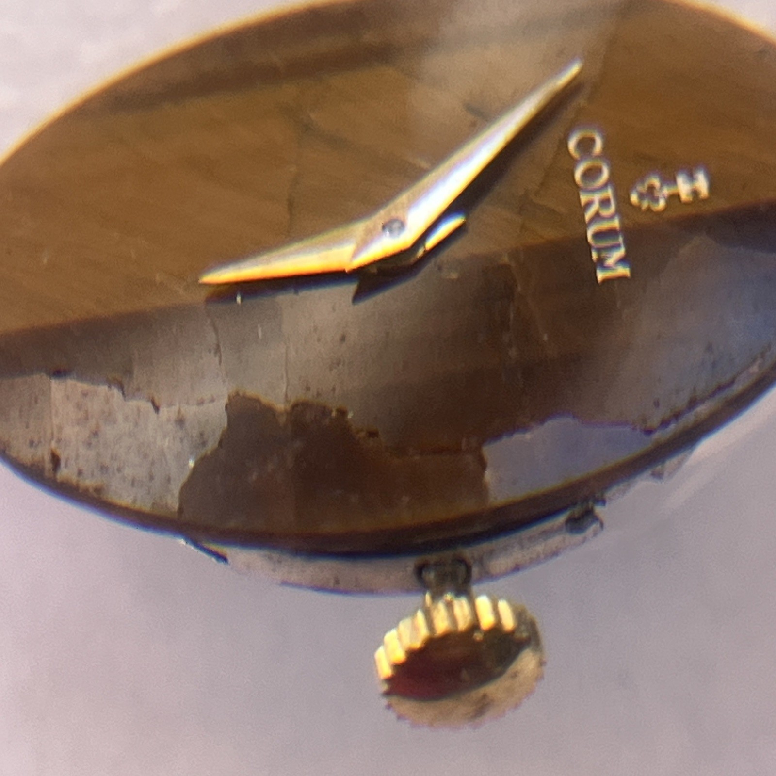 VTG CORUM Lady’s Tigers Eye Dial CORUM Movements 85622 for Parts Repair