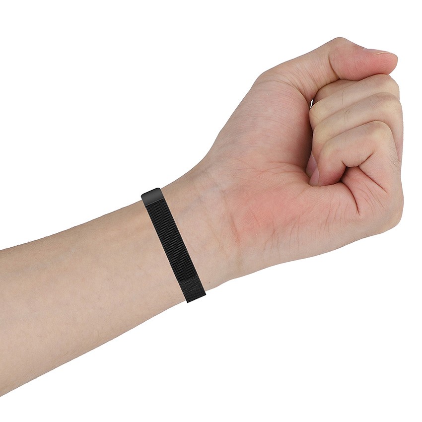 For Google Fitbit Air Metal Frame Strap Watch Band Stainless Steel Bracelet