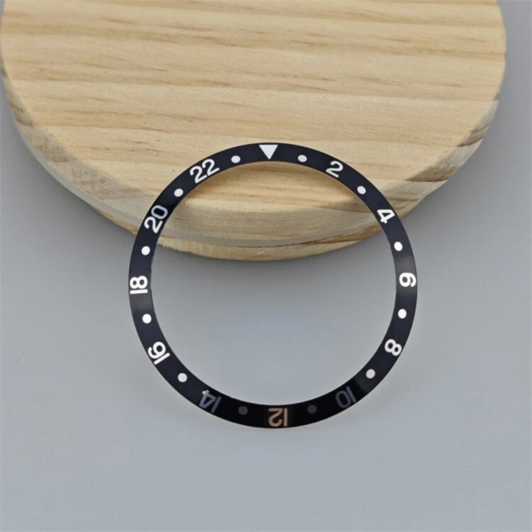 Watch Bezel Retro SUB Aluminum Bezel Retro GMT Weak Green Lume Size 36.8mm-31mm
