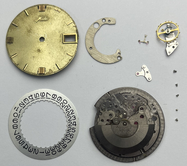Vintage Mido As Automatic, Incomplete Spare Parts